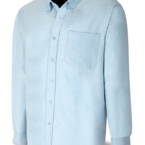 CAMISA ALGODON AZUL CLARO TEJIDO OXFORD MANGA LARGA